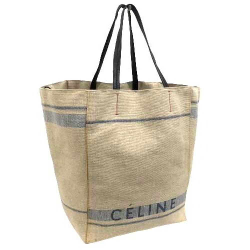Celine Cabas Phantom Tote Bag Shoulder Handbag Beige Cream Shopping Accessory